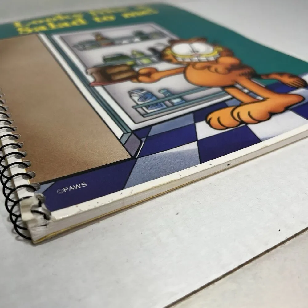 Garfield Scratch Pad and used Looks Like Salad To Me Notebook Mead